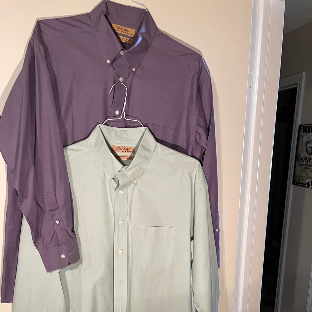 Men’s Gold Label longsleeve shirts lot 16 1/2 x 34